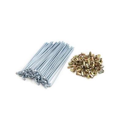 Imagem de REPAIROCK 72 peças de raios de roda de motocicleta de 4 mm de diâmetro com bicos de 160 mm de comprimento, peças de reposição automotiva