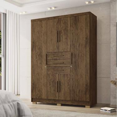 Imagem de Guarda Roupa Roupeiro Solteiro Taurus Imbuia Vila Rica