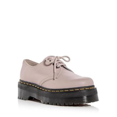 Imagem de Dr. Martens Tênis plataforma unissex 1461 Quad II, cinza-acinzentado, 42 feminino/40 masculino
