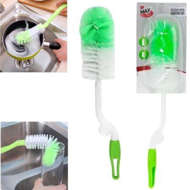 Imagem de Escova Lava Garrafa Copo Mamadeira Pia Cozinha