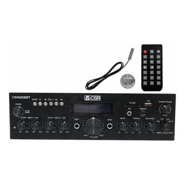 Imagem de Amplificador Receiver De Som Ambiente Csr Slim 658 Bt Pro Nf