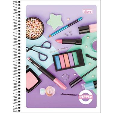 Imagem de Caderno de 01 Matéria Flexivel 2019 Pepper Feminino 80 Folhas - Pacote com 4, Tilibra, 23.672-1, Multicolorido