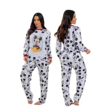 Imagem de Pijama Manga Longa Feminino Stitch Blusa De Frio Inverno - Isysser Pij