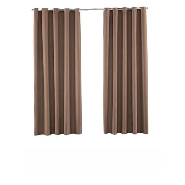Imagem de Cortina Blackout Tecido Premium 6,00 x 2,80m Corta Luz 100% para Sala ou Quarto Blecaute Grosso (Caqui)