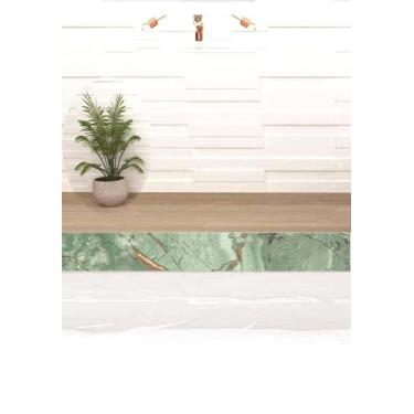 Imagem de Kit 15und Adesivo Vinílico Proteção Borda Piscina 100cm X 25cm marmore