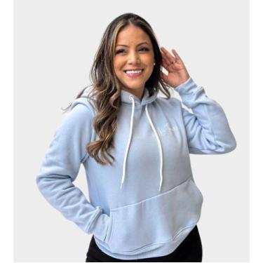 Imagem de Moletom LT Feminino - li Tavares, M, Azul claro