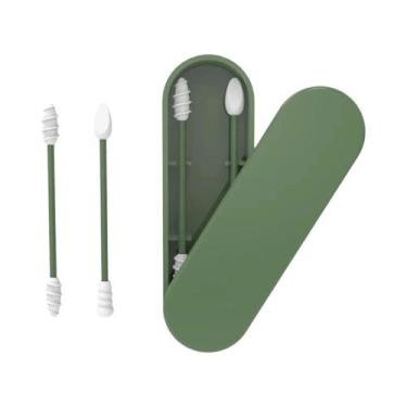 Imagem de Cotonetes De Silicone Reutilizáveis para Ouvido, Cílios Cosméticos De 