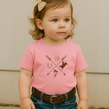 Imagem de Blusa Camiseta Manga Curta Country Infantil Estampa Flechas Country Co