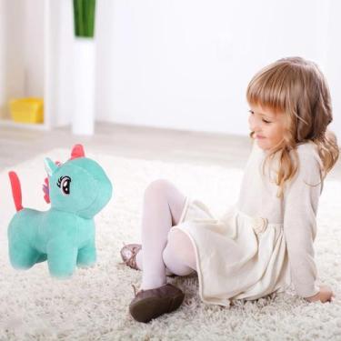 Imagem de Unicórnio de Pelúcia 20cm Brinquedo Aventura e Encanto Divertimento pa