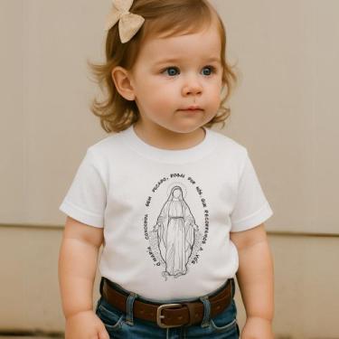 Imagem de Camiseta 100%Algodão Feminina Country Estampa Nossa Senhora Das Graças