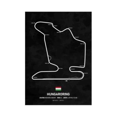 Imagem de 2024 Fórmula 1 Mapa De Pista Arte De Parede Pintura Em Tela Circuito D