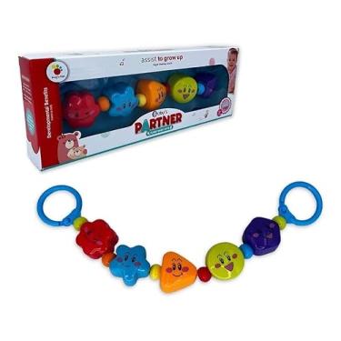 Imagem de Mobile para Carrinho de Bebê com 5 Personagens, Chocalho Interativo, Colorido