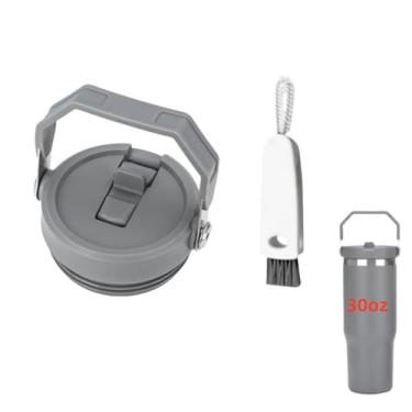 Imagem de 1 pacote com tampa adequada para Stanley IceFlow 567 g/850 g copo de canudo flip, à prova de vazamento, substituição de tampa de copo à prova de vazamento para Stanley Iceflow Series (não serve para