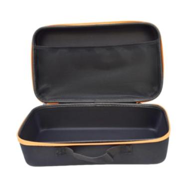 Imagem de ＡＷＨＡＯ Bolsa de armazenamento para furadeira elétrica, estojo rígido, organizador de ferramentas portátil, multiuso com alça à prova de choque para serra, Laranja Preto