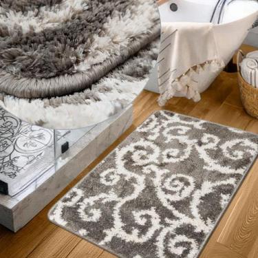 Imagem de 2 Tapete De Banheiro Absorvente Antiderrapante 45x65 Cozu D1 - IDEALIZ
