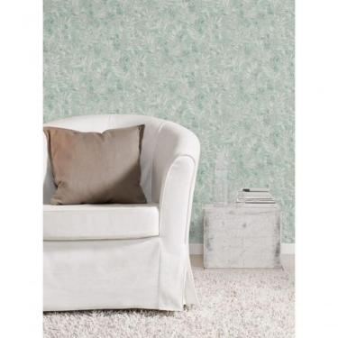 Imagem de Papel De Parede Barbara Home Folhagem Verde E Cinza 561272