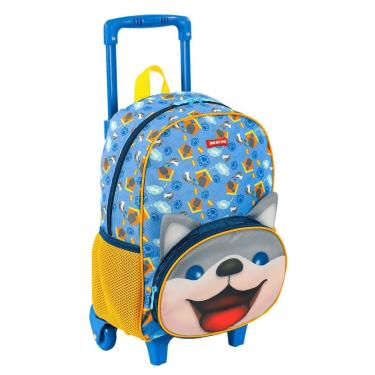 Imagem de Mochila Com Rodinhas Escolar Média Kids Cachorro 13l Sestini