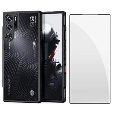 Imagem de Case Capinha compatível com aparelho ZTE Nubia RedMagic 9/9 s Pro + Película de vidro 3 D