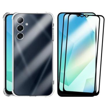 Imagem de Kit Capa Capinha Anti-Impacto Premium Transparente + 2 Películas de Vidro 3D para Samsung Galaxy A16