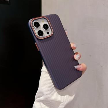 Imagem de Capa com listras de cor sólida para iPhone 15, 14, 13, 12, 11 Pro Max, 14, 15 Plus, A5, para iPhone 15 Pro