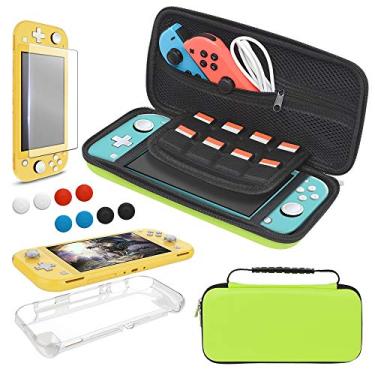 Imagem de Capa de transporte Plus TPU e protetor de tela para Nintendo Switch Lite, Verde