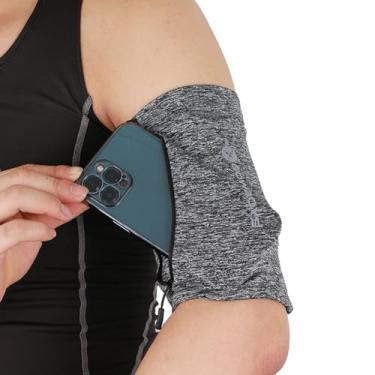 Imagem de RAKSONIC Braçadeira De Corrida Para Homens E Mulheres, Pulseiras Universais Telefones Abaixo 20 Cm, Celular À Prova D'Água Caminhadas, Corrida, Ciclismo, Escalada (Cinza P)
