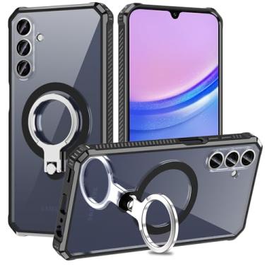 Imagem de LONTECT Capa para Galaxy A15 5G [compatível com MagSafe] Protetor de lente de câmera integrado com proteção contra quedas à prova de choque Slim Fit Capa resistente para Samsung Galaxy A15 5G 2024,