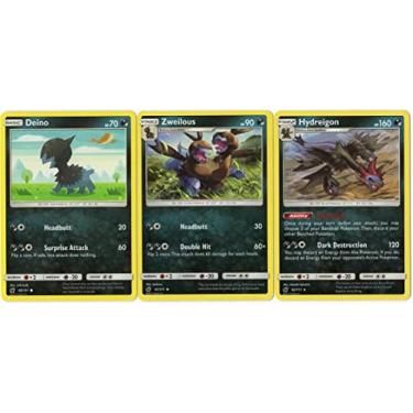 Imagem de Pokemon Hydreigon 62/111 - Crimson Invasion Evolution Card Set - 3 Rare Cards