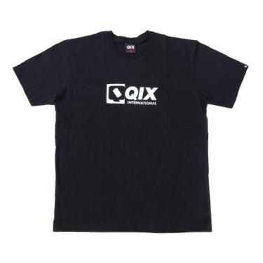 Imagem de Camiseta qix international casual t-shirt, Preto, G2