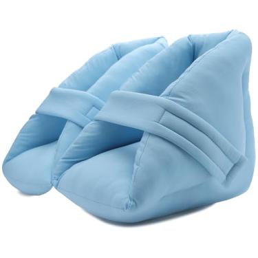 Imagem de PAZ WEAN Protetores de calcanhar para úlceras de pressão, botas acolchoadas para idosos, diabéticos, pacientes acamados, recuperação de lesões nos pés, alívio da dor, suporte de almofada de calcanhar