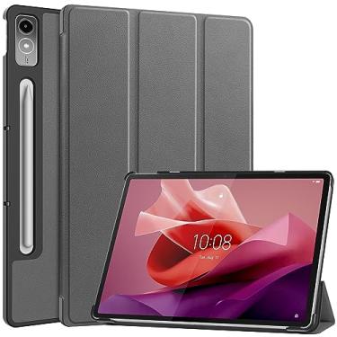 Imagem de Capa inteligente para Lenovo Tab P12 Pro (2ª geração) de 12,7 polegadas, Ratesell leve, com três dobras, suporte inteligente, multi-ângulo, capa para Lenovo Tab P12 Pro (2ª geração) / P12/Xiaoxin Pad