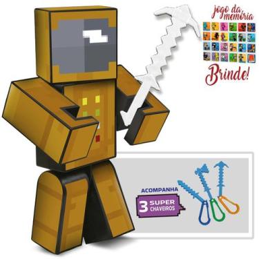 Imagem de Boneco Zoom Astronauta Jogo Mine Articulado Youtuber Craft - Algazarra