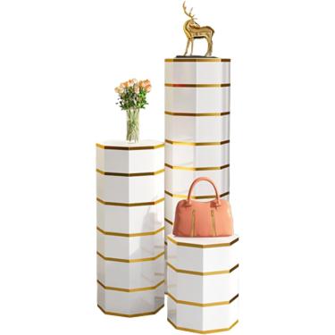 Imagem de Sapateira Rotativa, Torre De Armazenamento De Sapatas Redonda Prateleira De Sapatos De Metal, Armário De Sapateira Octagonal Redonda Giratória 360°, Torre De Armário, Para Armário, Entrada,