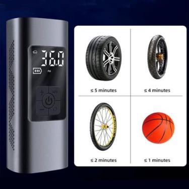 Imagem de Super Bomba Calibrador Compressor De Ar Digital Carro Bike moto Bola S