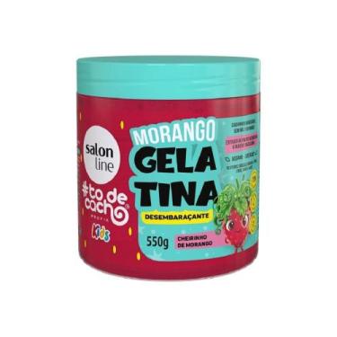 Imagem de Gelatina Capilar Salon Line To De Cacho Desembaraçante Morango 550g