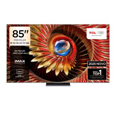 Imagem de Smart TV 85” 4K TCL 85C8K QD-Mini LED 144Hz Google TV Zero Border
