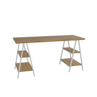 Imagem de Mesa Cavalete 150x60x75cm Kuadra Lâmina Mel