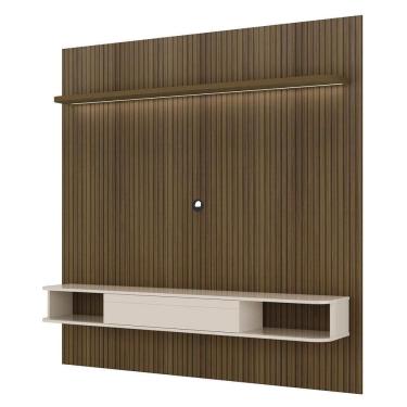 Imagem de Painel Suspenso Tv 75 Pol 183 Cm 4585 Arly Pinho Ripado Off White