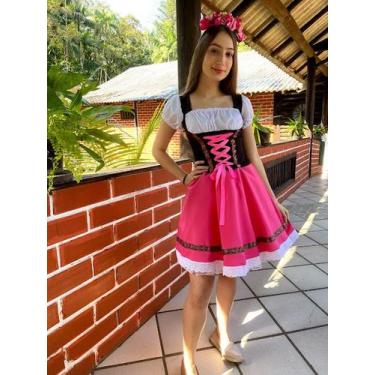 Imagem de Vestido Tradicional Oxford Rosa pink tradicional - Princesa Urbana, P