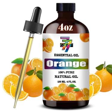Imagem de Óleo essencial de laranja (120 ml) — Óleos de laranja para aromaterapia, difusores, umidificadores, fragrâncias domésticas, cuidados com a pele DIY, fabricação de sabão, fabricação de velas DIY