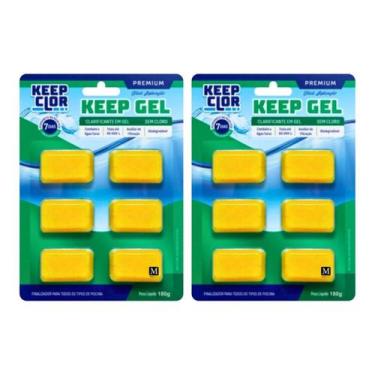 Imagem de Kit 2 Keep Gel Super Clarificante 180g Piscina Clear 50.000L - Keep Cl