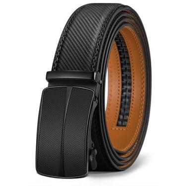 Imagem de Cinto masculino Bulliant Slide Ratchet, preto, couro genuíno