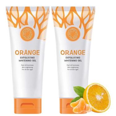 Imagem de Esfoliante em gel esfoliante Niaoyun Orange para rosto e corpo, 2 unid