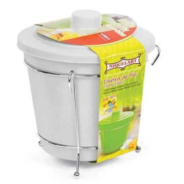 Imagem de Lixeira Para Pia Com Suporte Cromo Colors N311-4 - Niquelart