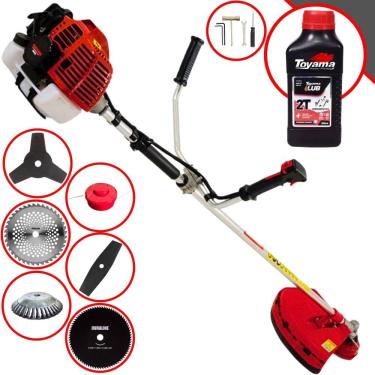 Imagem de Podador de Grama Multifuncional Kawashima KW52-L À Gasolina 52cc 2,5HP de Potência 10.000rpm Motor 2T Roçadeira Completa 6 Em 1 + ÓLEO TOYAMA FG50