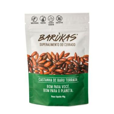 Imagem de Castanha de Baru Torrada Vegana Barúkas 90g