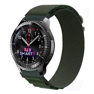 Imagem de Pulseira de Nylon Presilha marca 123smart Compativel com Gear S3 Classic Frontier e Galaxy Watch 46mm Marca 123Smart - Verde