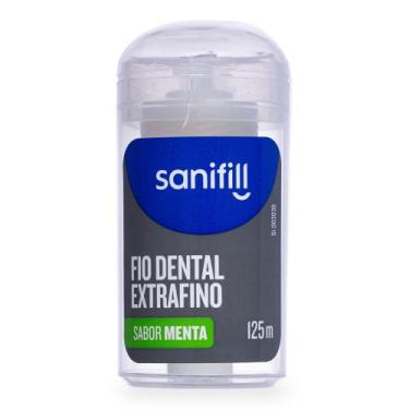 Imagem de Fio Dental Sanifill Extrafino Sabor Menta 125 metros, ÚNICO, Sortida