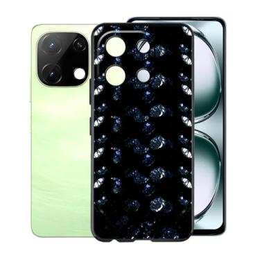 Imagem de KJYFOANI Capa para Umidigi Note 100, capas pretas à prova de choque, capa de proteção antiarranhões contra queda de 360°, capa de telefone ultrafina de silicone macio para Umidigi Note 100 (6,8