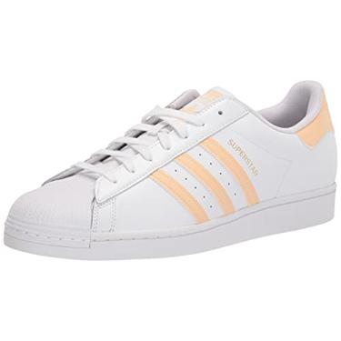 Imagem de adidas Originals Calçados Masculinos Superstar, Branco/Laranja/rosa, 9.5